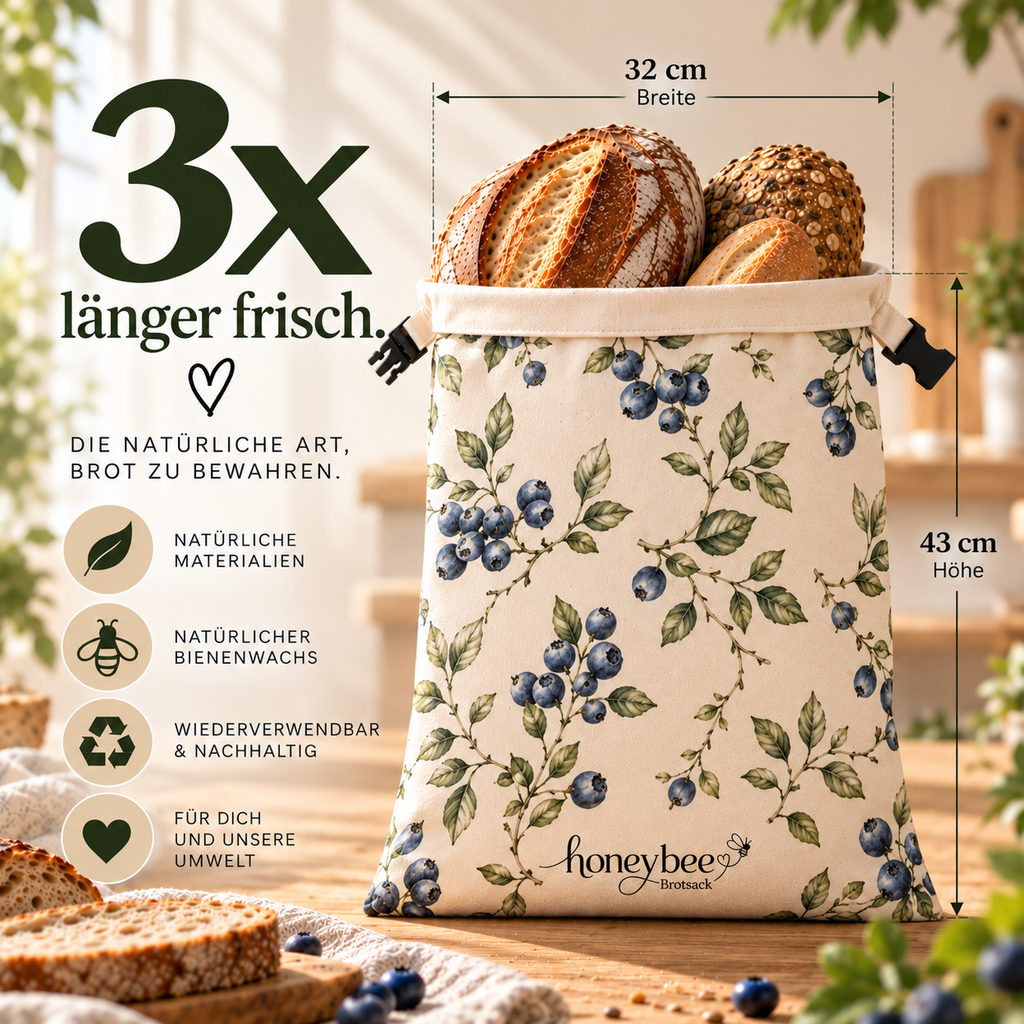 Honeybee Bienenwachs-Brotsack